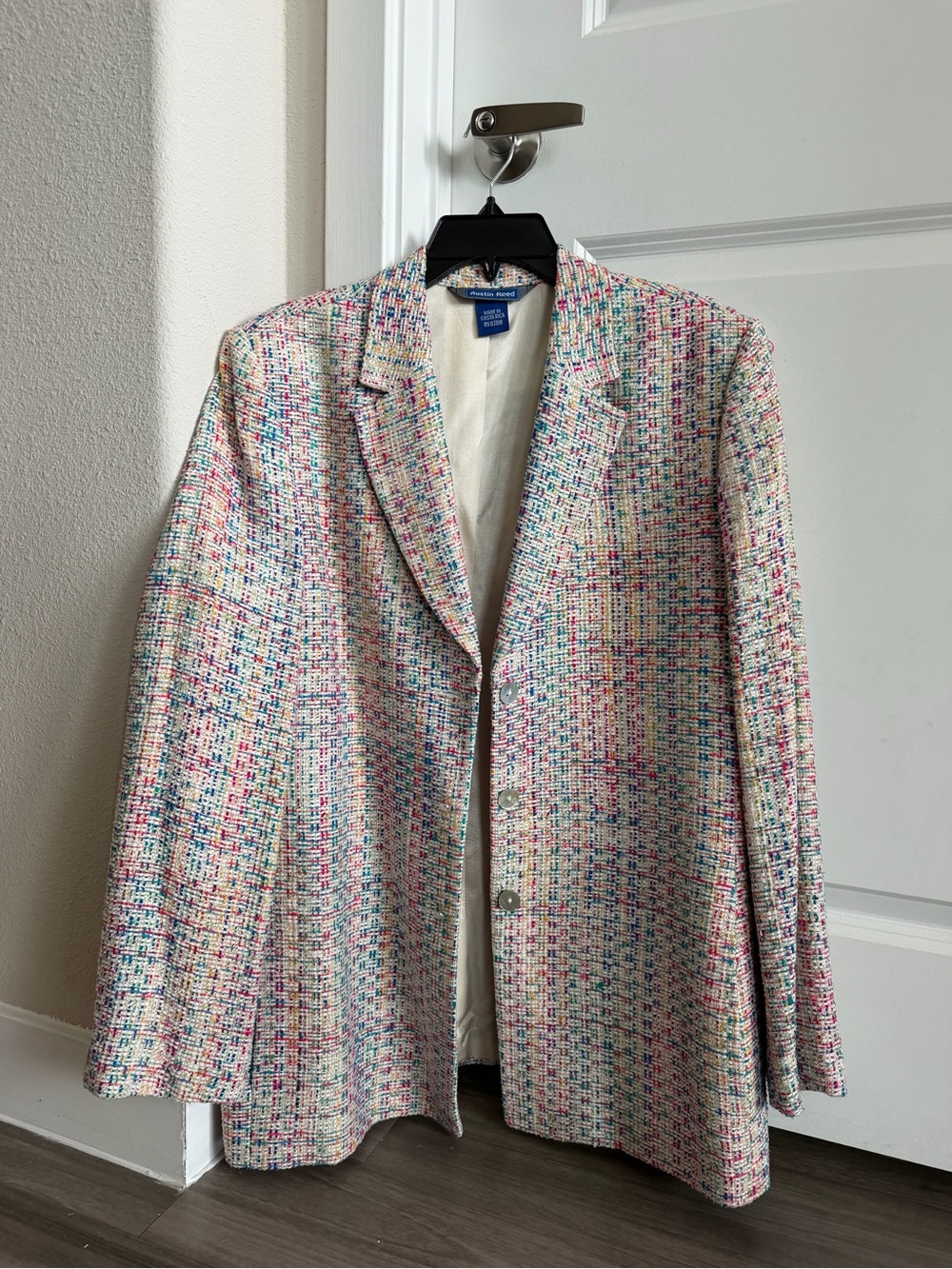 Multicolor Tweed Blazer